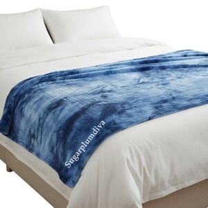 Manta eléctrica calefactable azul con 10 niveles de calor y‎ apagado automático